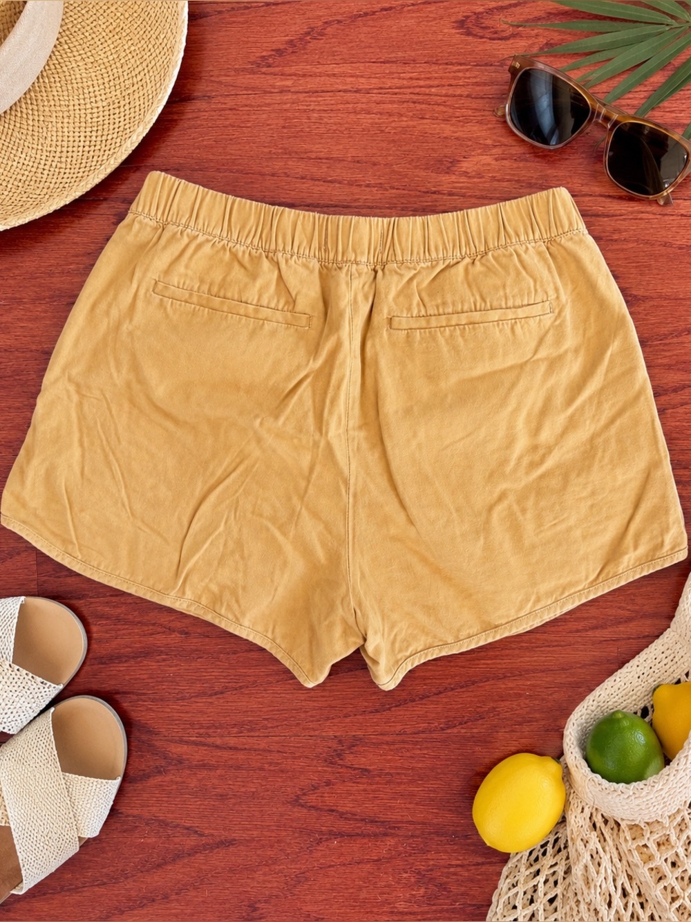 Madewell Mustard Yellow Shorts - Picture 2 of 4